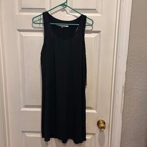 NWT Rachel Roy Black Dress L Beaded Sleeveless Tank Mini Cocktail Party‎ Lined